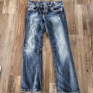 Distressed Blue Women's Jeans